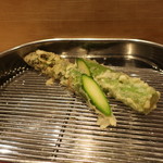 てんぷら 深町 - グリーンアスパラ