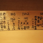 てんぷら 深町 - メニュー