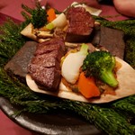 花仙庵 仙仁温泉 岩の湯 - 和牛ステーキ