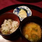 花仙庵 仙仁温泉 岩の湯 - ご飯