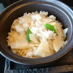 湖水亭 嵯峨和  - メインのたけのこご飯です。