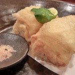 鶴のひとこえ - たらの白子の湯葉揚げ(1,200円)