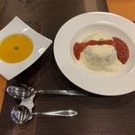 オリビオ・カフェ・ダイニング - とろ湯葉オムライスセット