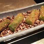 野嵯和 - ●グリーンアスパラ、麦