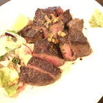 楽や - 厚切り牛ステーキ 200g 1350円