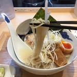 麺屋 猪一 - 九十九里蛤 冷やし貝出汁そば