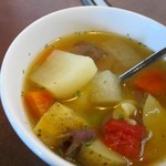 神戸ハンバーグウエスト - このスープだけでひとつの料理として成り立つ