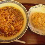 恵愛 - ネギラーメンセット(７５０円）