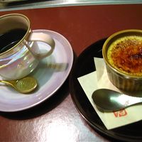 若会席大和館 - 特製クリームブリュレとコーヒー（800円）
