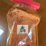 元気ショップ - 紅こうじの一口食パン（写真撮るのを忘れて開けてしまい自宅のクリップで上を留めてます(^^;)