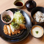 とろ麦 - 料理写真:たっぷりねぎしそのおろしロースかつ