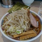 ラーメン 億人隊長 - 中華そば(醤油)・もやしトッピング