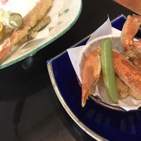 かに道楽 銀座八丁目店 - カニの天ぷらと唐揚げ