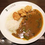 CoCo壱番屋 - CoCodeオフカレー　フライドチキンとほうれん草‼️