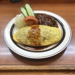 ヨコガワ分店 - ハンバーグとオムライスのセット