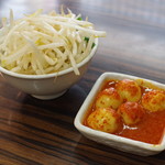 味噌麺処 花道庵 - チンピラ玉子、野菜