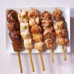 Assorted chicken Grilled skewer [5 pieces]