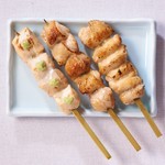 Assorted chicken Grilled skewer [3 pieces]