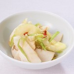 Pickled turnips and celery