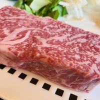 鉄板焼き 加賀 - 霜降りが綺麗。
