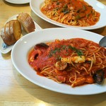 栗東バンドワゴン イタリア肉食堂 - ペスカトーレ 900円大盛＋200円