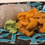 うを徳 - 浜中産馬糞海胆 淡路島産鮃