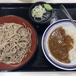 名代 富士そば - ミニカレーセット（もり） ¥530