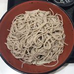 名代 富士そば - ミニカレーセット（もり） ¥530 のもりの麺