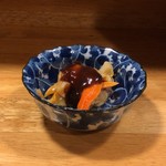 こいも - サービスでいただいた貝の味噌和え