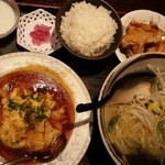 Wanfuu - 蟹玉＋塩ラーメンセット