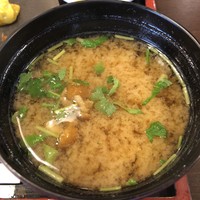 すき焼割烹 かとう - なめこの味噌汁