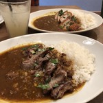 mi-toandowainitariamba-ruda-ri - ハラミカレーとチキンカツカレーとバナナソーダ♡