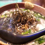 焼鳥　月 - 鶏スープ茶漬け(高菜)　500円