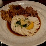 難波千日前 釜たけうどん - 黒毛和牛肉ぶっかけ