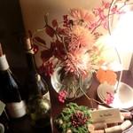 サルキッチン - アレンジメンとは近くのオンフラワーさんの手によるもの♪