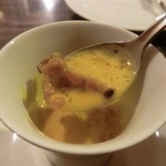 サルキッチン - 「北海道かぼちゃとベーコンのスープ」（アップ）