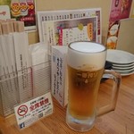 Kirikiri - ビール　昼間はメニュー表置いてなかった