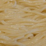 麺が輝いていました