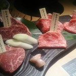 Wagyuu, Yakiniku, Tokori - 仙台牛盛合せ 4500円×→2250円