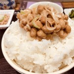 納豆工房せんだい屋 - ◆納豆食べ放題定食 918円(ごはん大盛り 600g)