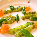 Komugico - つぶ貝のジェノバソース