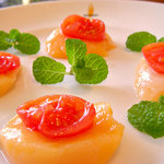 Komugico - ホタテとミニトマトピクルス　ミント添え