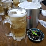 亀善 - お通し＆ホッピー2019.05.11