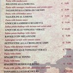 Romolo e Remo - プリミのメニュー　観光地価格じゃない　安いです