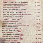 Romolo e Remo - お肉のメニューも美味しそう　次回の宿題です（笑）