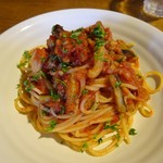 けや木 - ランチ・ナスのトマトソーススパゲティ800円