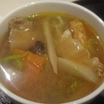 ビストロ茶葉蘭 - セットの具沢山スープ