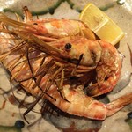 光悦 - ボタンエビと車海老-塩焼き