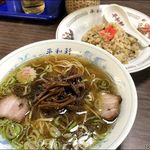 平和軒 - ラーメン、セット半チャーハン