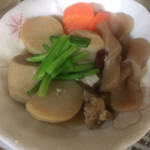 まつ惣 - 里いもと鶏肉煮物